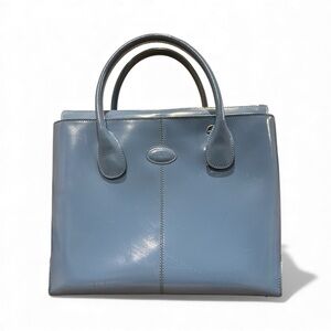 Tod’s Blue Patent Leather Satchel – Excellent Condition
